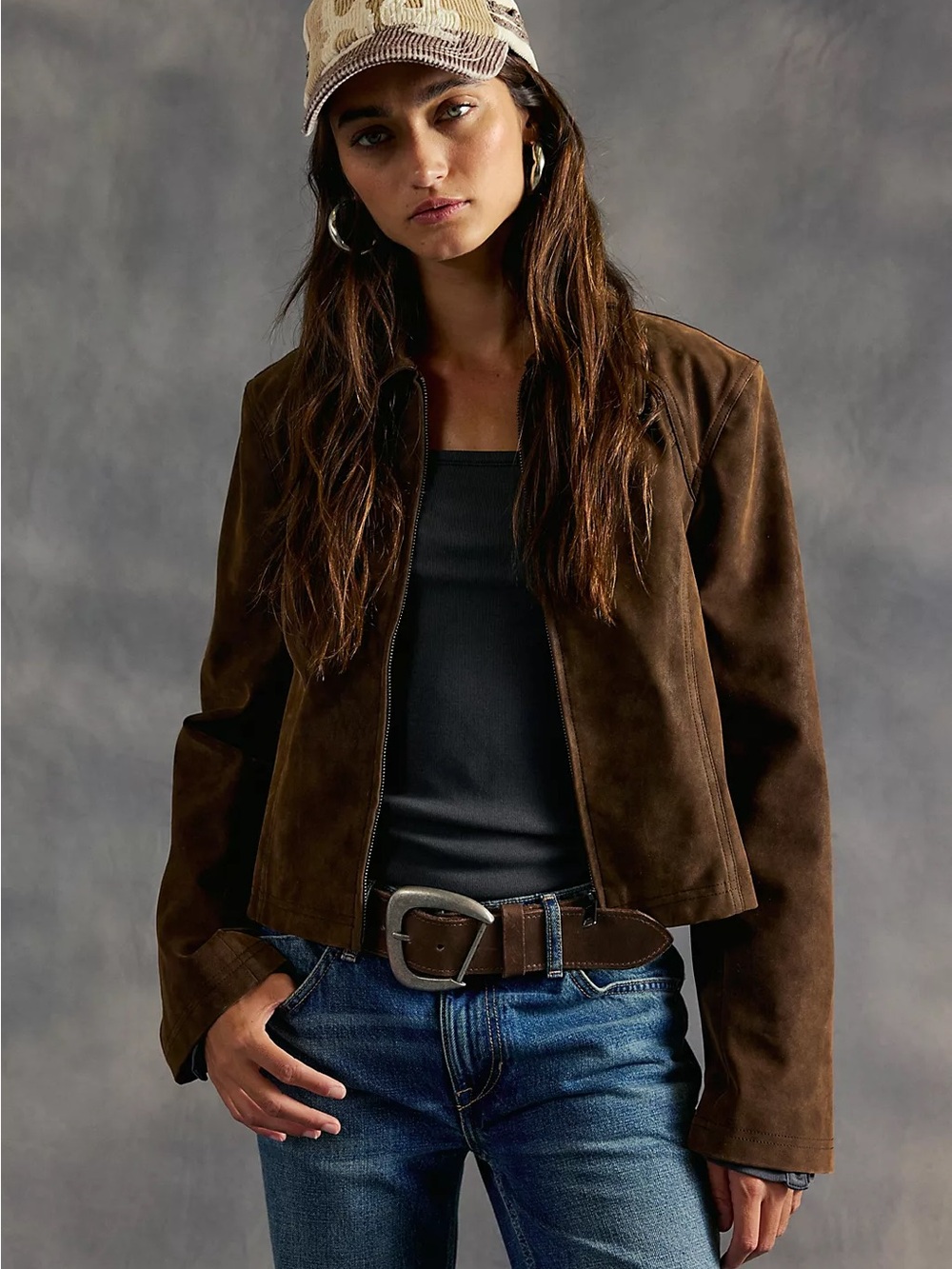 NWOT River Vegan Suede Jacket
